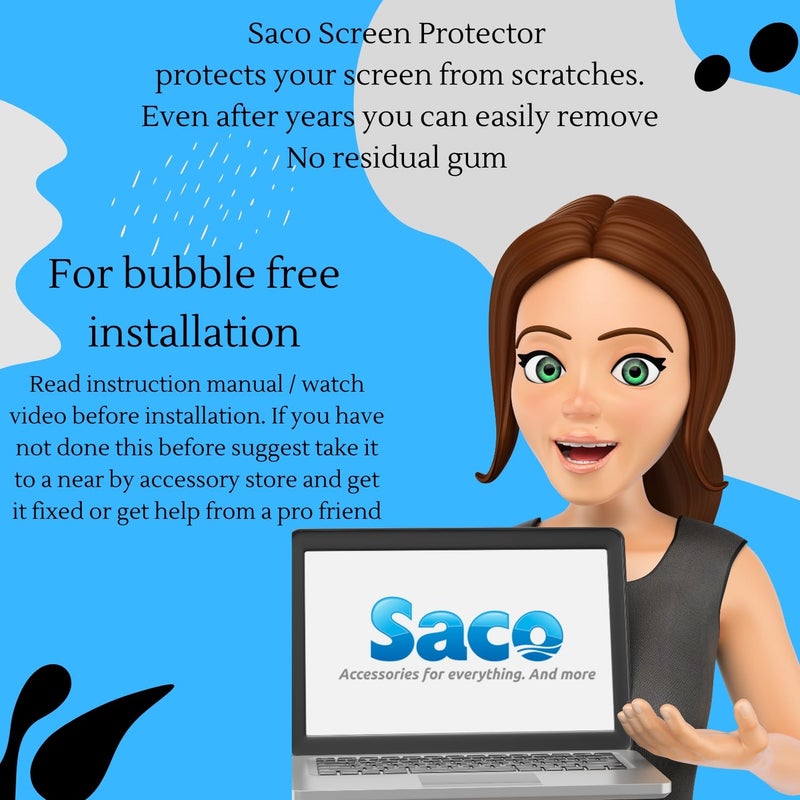 Saco 14 Inch Laptop Anti-Blue Light Matte Screen Guard Compatible for Dell Inspiron 14 Plus 7440 7441 14 Inch Laptop - Image 5
