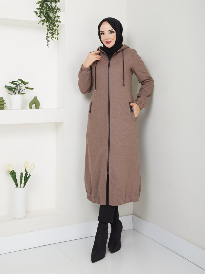 Doque Winter Mink Thin Cashmere Women's Coat Young Sport 54007 - Image 1