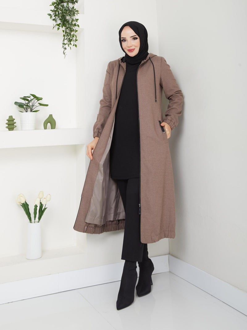 Doque Winter Mink Thin Cashmere Women's Coat Young Sport 54007 - Image 5