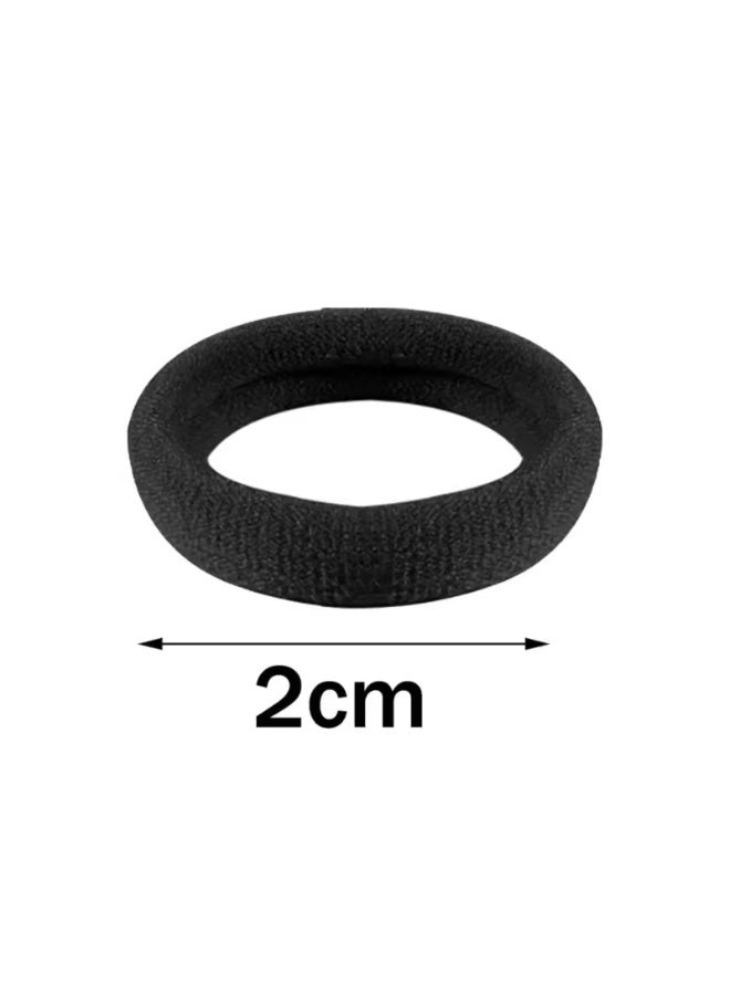 Akarm 100 Pcs Colorful Elastic Hair Bands Set - Assorted Bright Colors - Soft & Damage-Free Hair Ties - Image 5