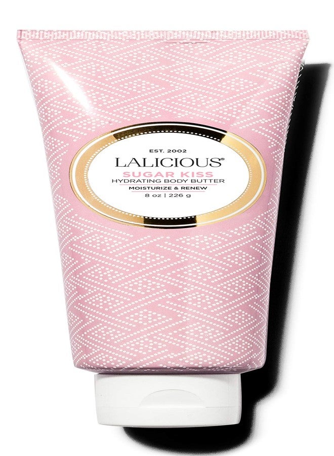 LALICIOUS Sugar Kiss Body Butter - Hydrating Body Moisturizer with Shea Butter, Cucumber Extract & Apricot Oil, No Parabens (8 Ounces) - Image 1