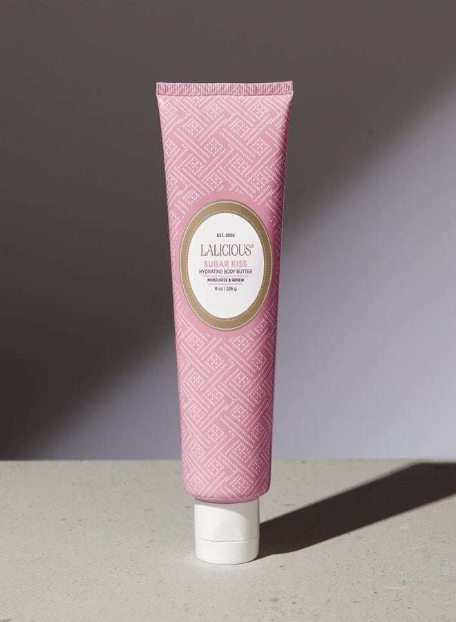 LALICIOUS Sugar Kiss Body Butter - Hydrating Body Moisturizer with Shea Butter, Cucumber Extract & Apricot Oil, No Parabens (8 Ounces) - Image 2