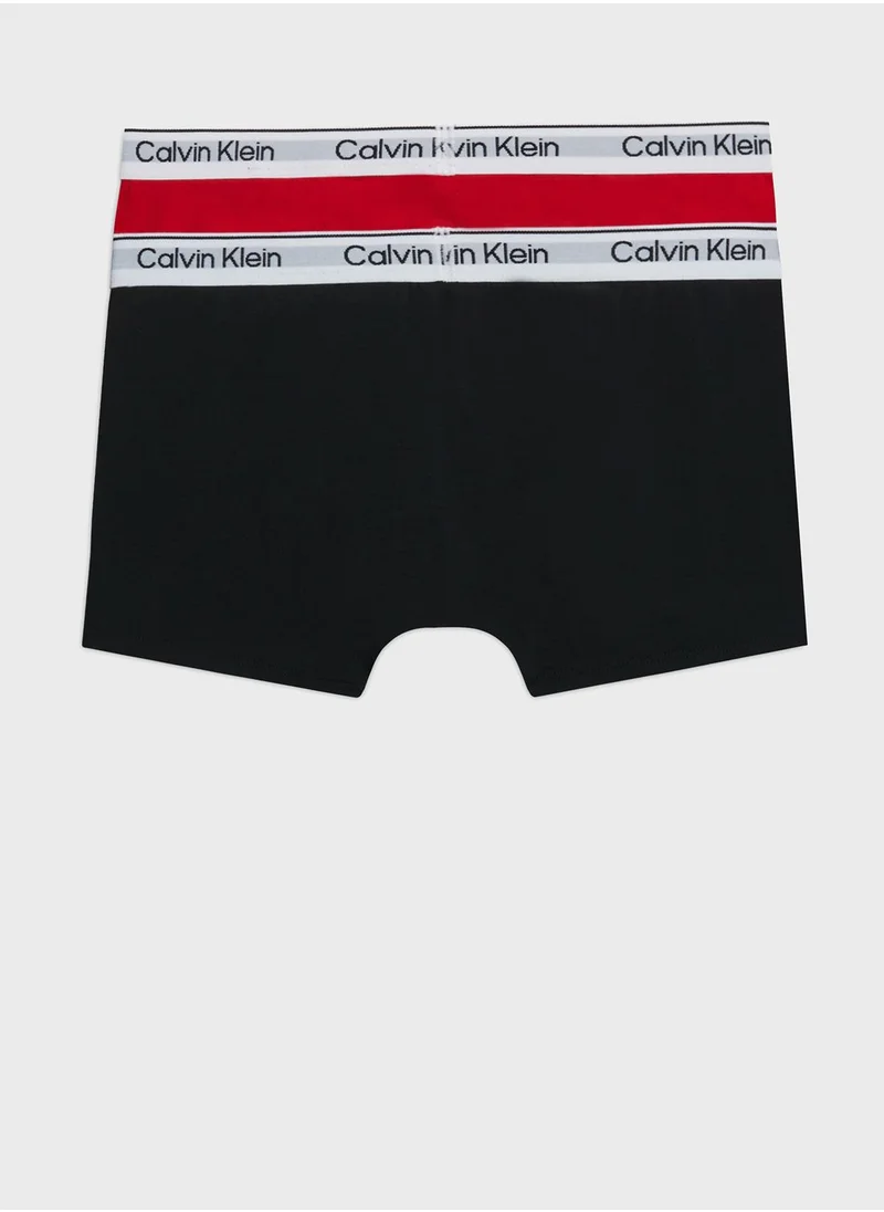 CALVIN KLEIN Kids 2 Pack Assorted Trunks