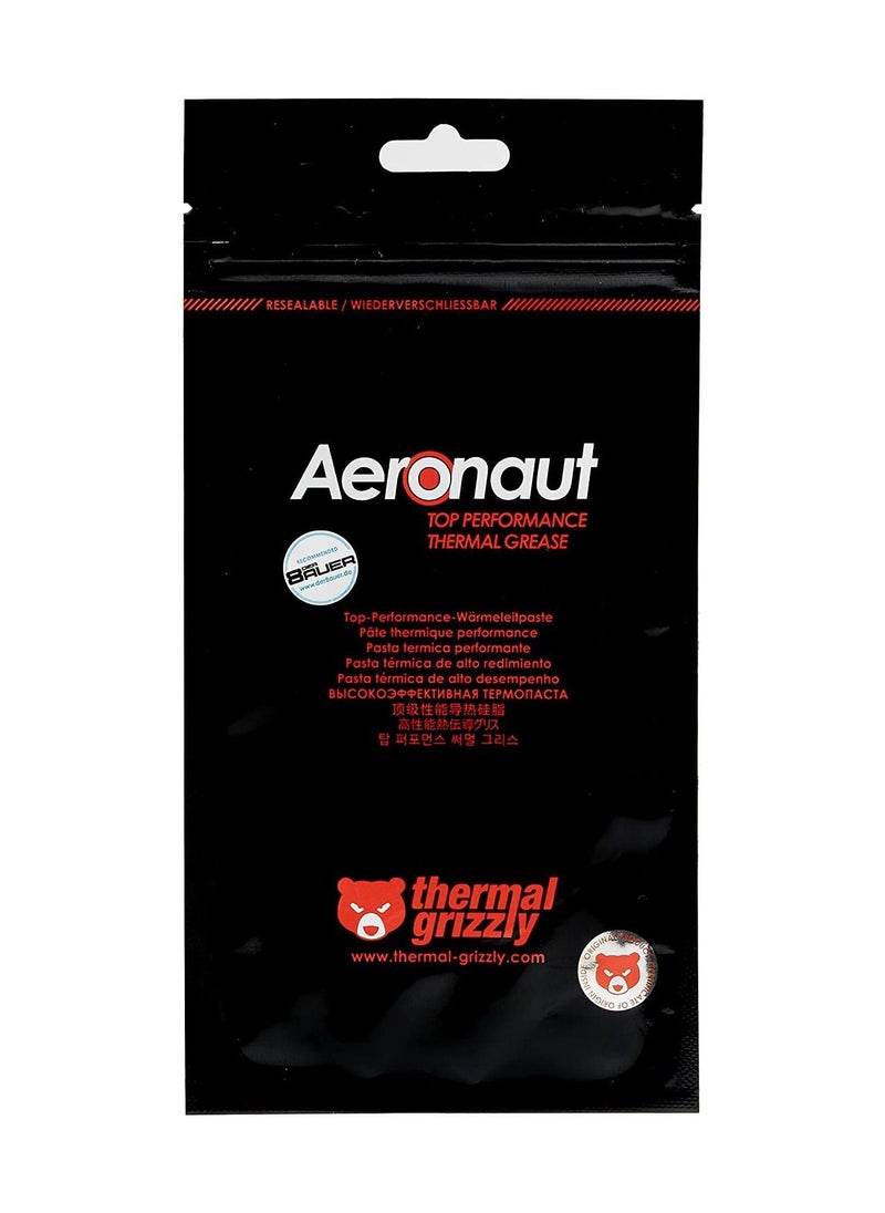 Thermal Grizzly - Aeronaut Thermal Paste 1 Gram - Thermal Conductivity of 8.5KW - Non Conductive - designed for Overclocking - Long-term durability - Image 1