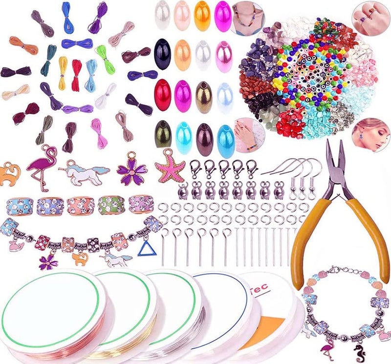 DIY Crafts DIY Crafts 300X Pcs Kit, DIY Hobby Kit, Accessories for Ring Jewellery Making, Bracelet Making Kit Jewelry Neclace, Brace (300X Pcs Kit, DIY Hobby Kit) 