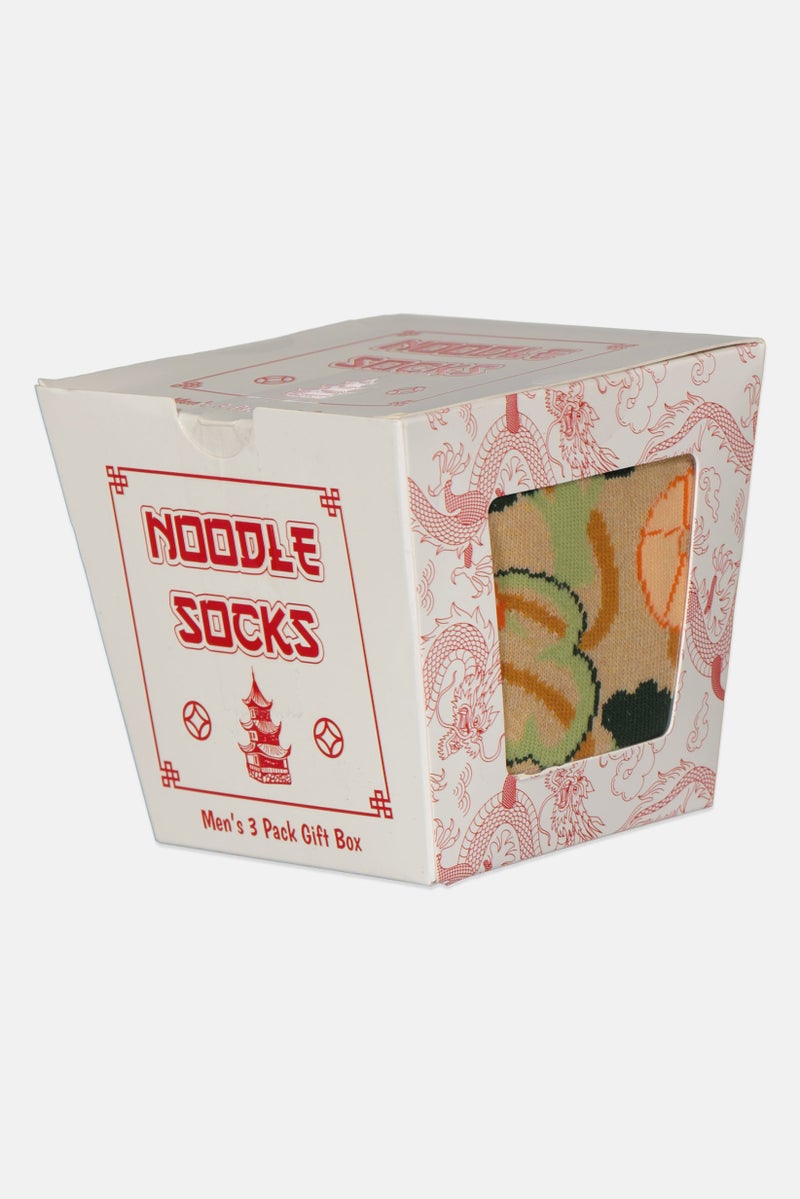 The Orrsum Sock Co Men 3 Pairs Pack Graphic Print Crew Socks, Multicolor - Image 4