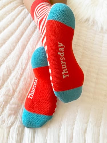 COTTON DAY 7 Days of the Week Gift Box Kids Girls Short Socks Cute Floral Design 4-6 years Size S (6) - Image 4