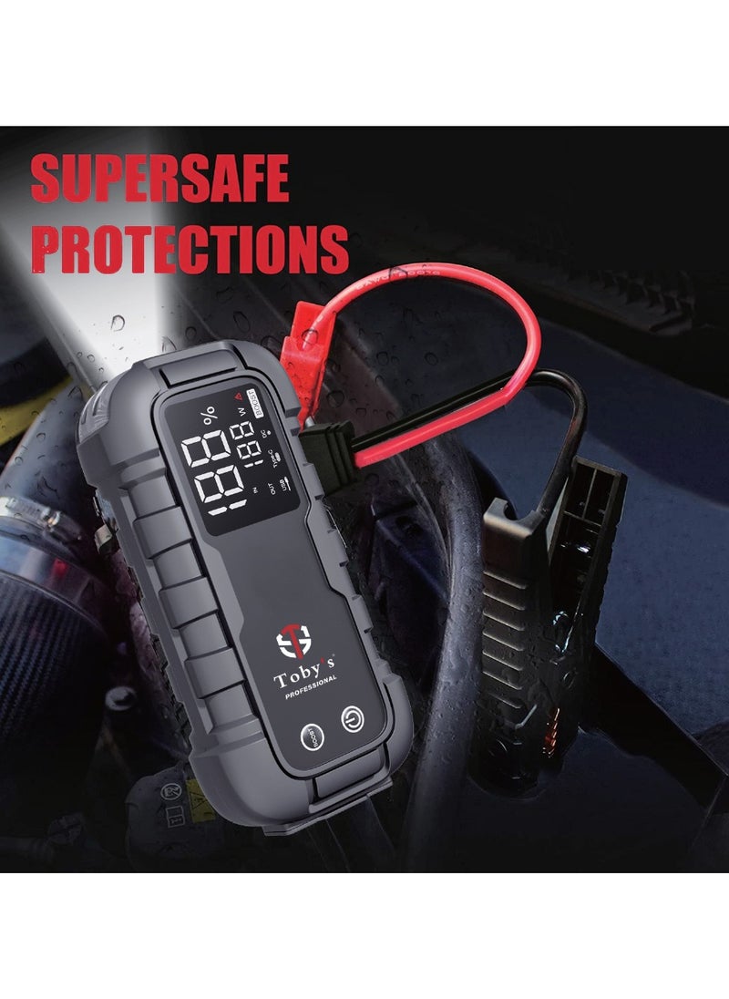 Toby's Toby's X17 Jump Starter for Cars 16000mAh and 59.2WH Power Bank for Electronic Devices  - Image 3