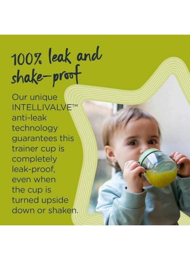tommee tippee Superstar Sippee Weaning Cup Shake Proof & Bacshield Easy Grip Handles 4M+ 190 ML - Image 3