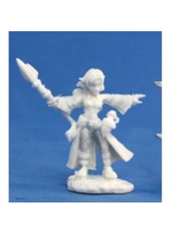 Reaper Miniatures Cassie Gnome Wizard ;77031 Bones Unpainted Plastic Figure - Image 3