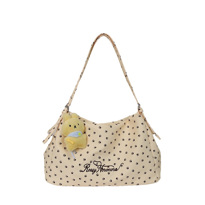 Pink Star Drawstring Tote Bag - Image 4