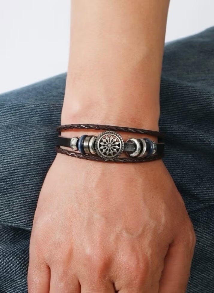 Uliova Premium PU Leather Bracelet for Men – Elegant & Versatile - Image 1