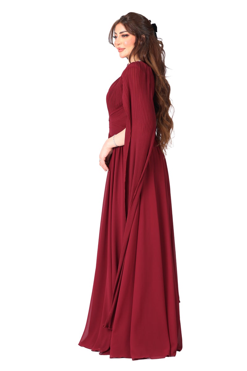 المصمم الحديث فستان  سهرة فاخر فستان يخلّي حضورك يفرض نفسه بكل أناقة، فهالقطعة الفاخرة بتكون خيارك المثالي لكل المناسبات - Image 3