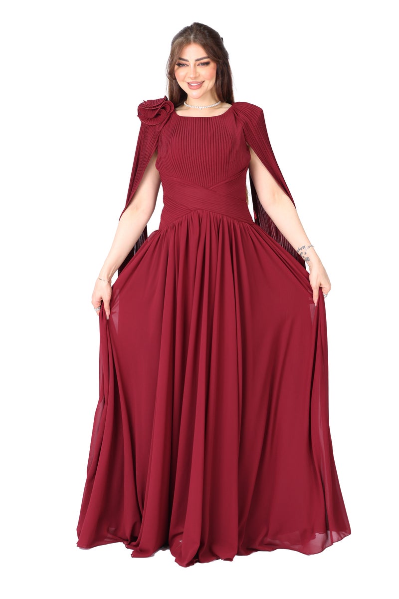 المصمم الحديث فستان  سهرة فاخر فستان يخلّي حضورك يفرض نفسه بكل أناقة، فهالقطعة الفاخرة بتكون خيارك المثالي لكل المناسبات - Image 1