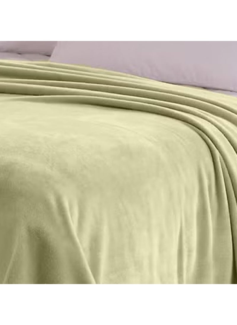 T G H - Flannel Fleece Single Size 160x220cm for All Season Fluffy Blanket Warm Bed Blanket Throw for Sofa & Bed Comfortable and Soft Blanket - Image 1