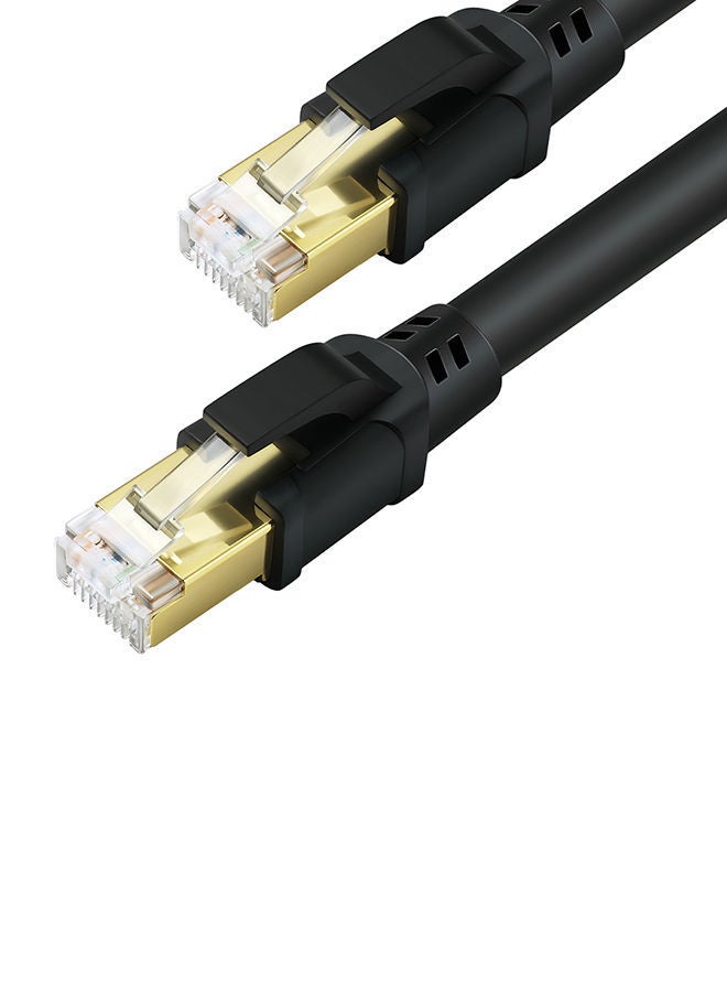 NIBEMINENT CAT8 Fast Transmission Stability Laptop Network Cable Black  - Image 3