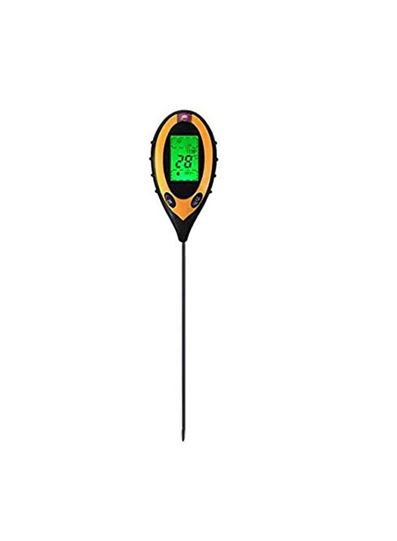 4 in 1 Digital Garden Soil Tester Moisture thermometer Sunlight Ph Meter Temperature Tester C/F with Backlight  - Image 2