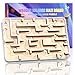 CHEROSIN Handheld Fidget Brain Teaser Puzzle Game for Kids Challenging Wooden Labyrinth Marble Maze for Boys Fun Brain Teaser Fidget Toys for Travel Christmas Stocking Stuffer for Kids Ages 3 4 5 6 7 8 - Image 2