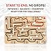 CHEROSIN Handheld Fidget Brain Teaser Puzzle Game for Kids Challenging Wooden Labyrinth Marble Maze for Boys Fun Brain Teaser Fidget Toys for Travel Christmas Stocking Stuffer for Kids Ages 3 4 5 6 7 8 - Image 4