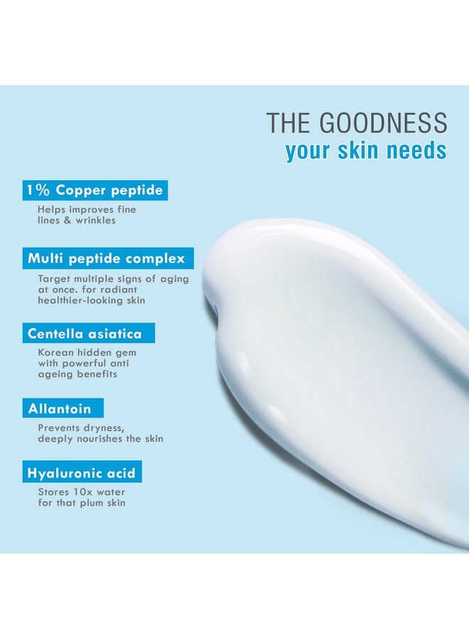 Glamveda 1% Copper peptide Advance Age Support Sunscreen SPF 30 +++ for Men and Women with Centella Asiatica | Broad-spectrum Sunscreen with Advanced Blue Light Filter | UVA/UVB Protection | 50gm - Image 3