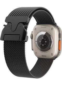 Watch Ultra 49MM Krd-25 Metal Mesh Strap-Black