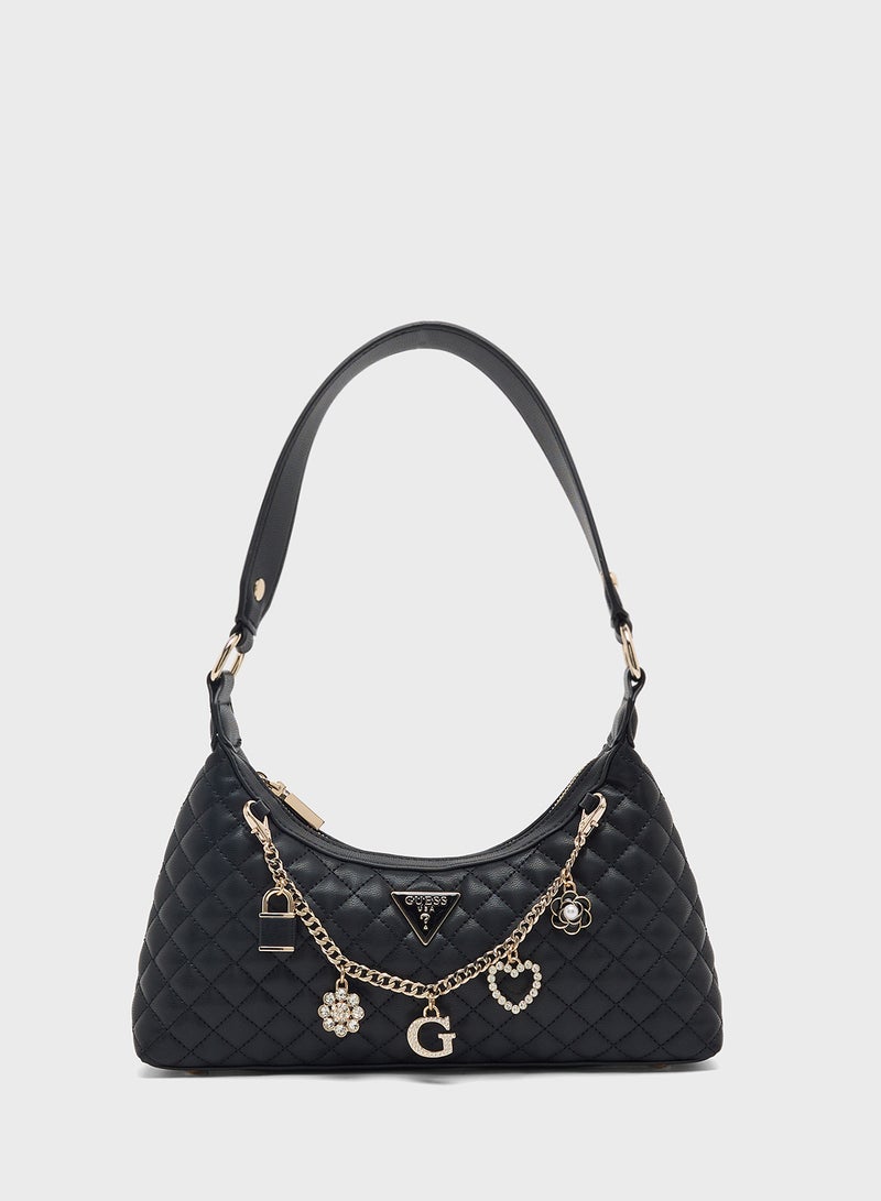 GUESS Everlee Top Zip Shoulder Bag - Image 1