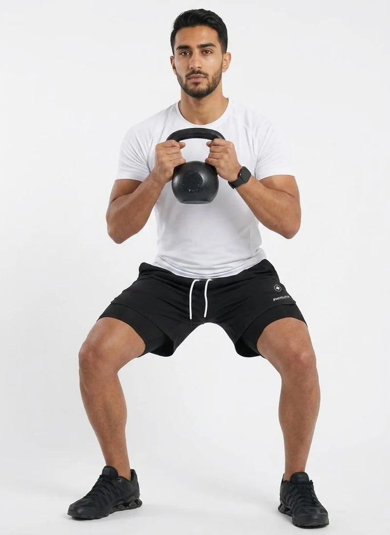 Moveletix Black Men's Training Shorts Black for Men | Best Price UAE