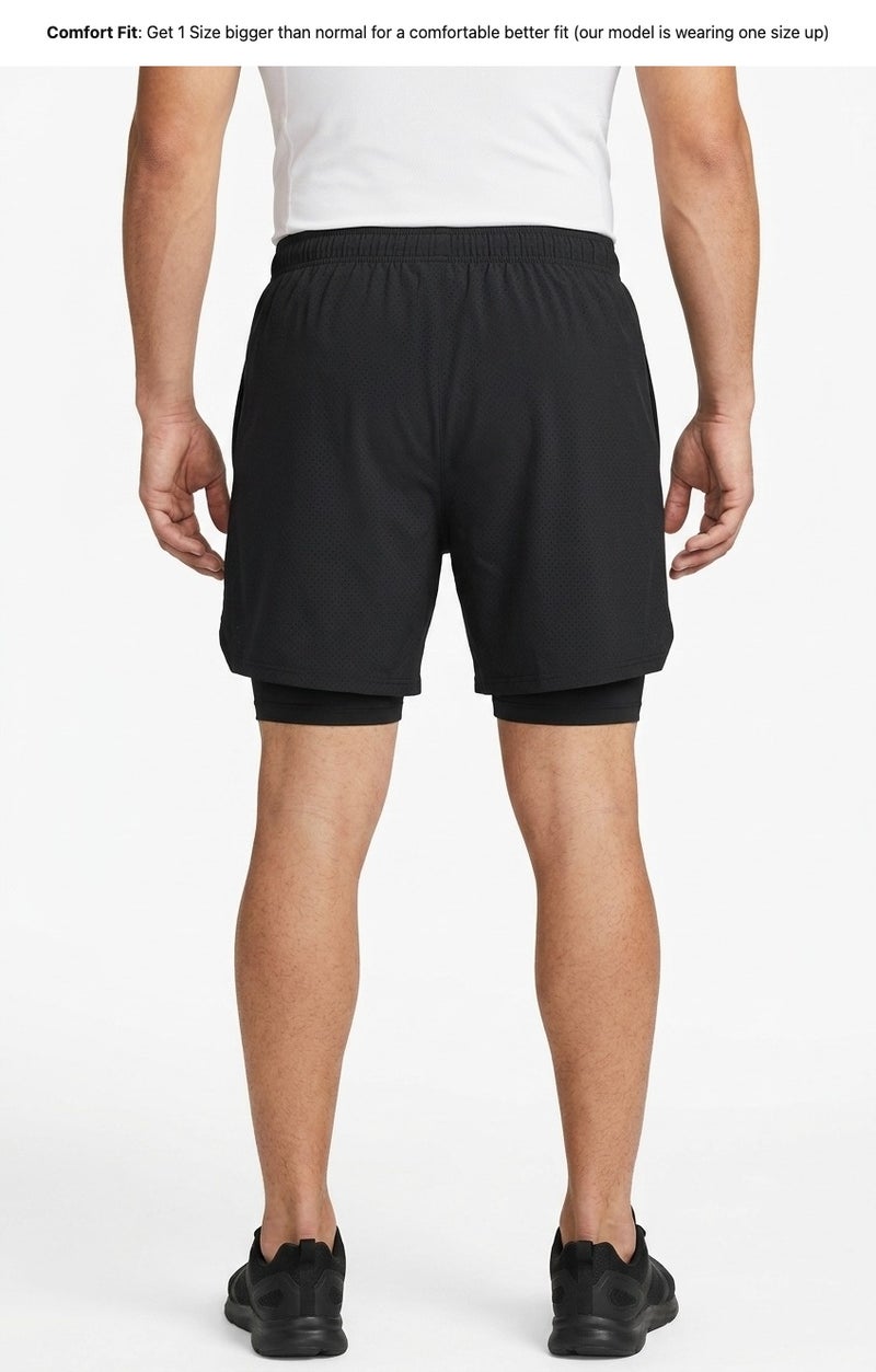Moveletix Men's Training Shorts Black - Image 2