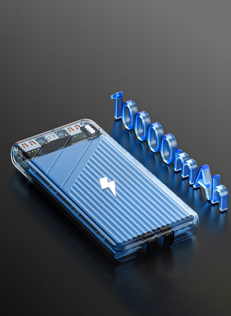 TRANSFORMERS TF-D28 10000mAh Power Bank with Dual USB-A, Type-C & Lightning Outputs – Fast Charging, High-Efficiency, and Multiple Ports for All Devices - Yellow - Image 3