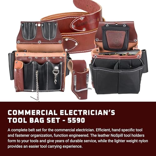 Occidental Leather Commercial Electrician’s Tool Bag Set - X-Large - 37 Pockets & Tool Holders - Made in USA - Image 2