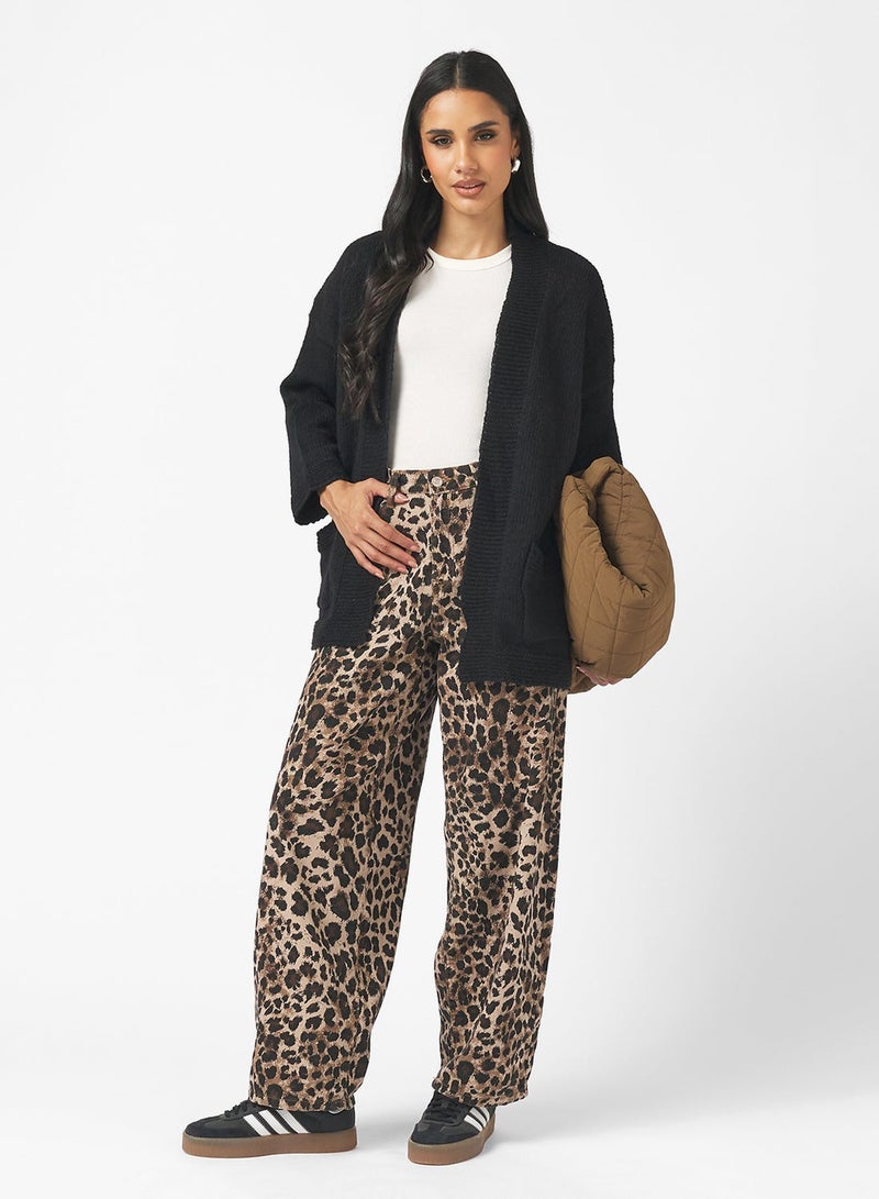 Ginger Knitted Longline Cardigan with Pockets - Image 4