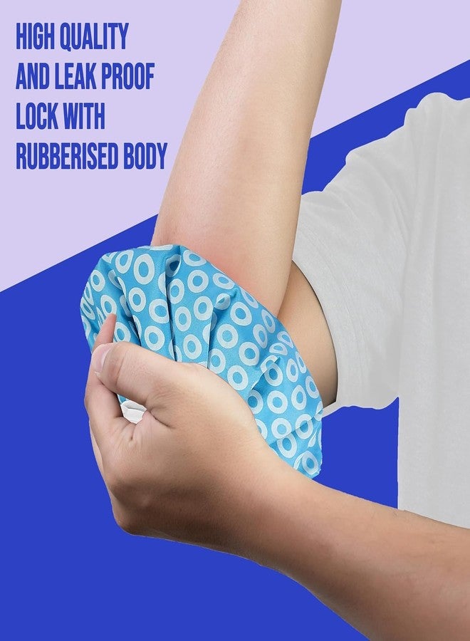 RECLUSE Ice Packs for Injuries,Reusable Ice Bags refillable Ice Pack Hot Water Bottle Hot Water Bag for Knee Head Hand Face Pain Relief,Hot Cold Compress Hot Water,Medical Ice Bag - Image 2