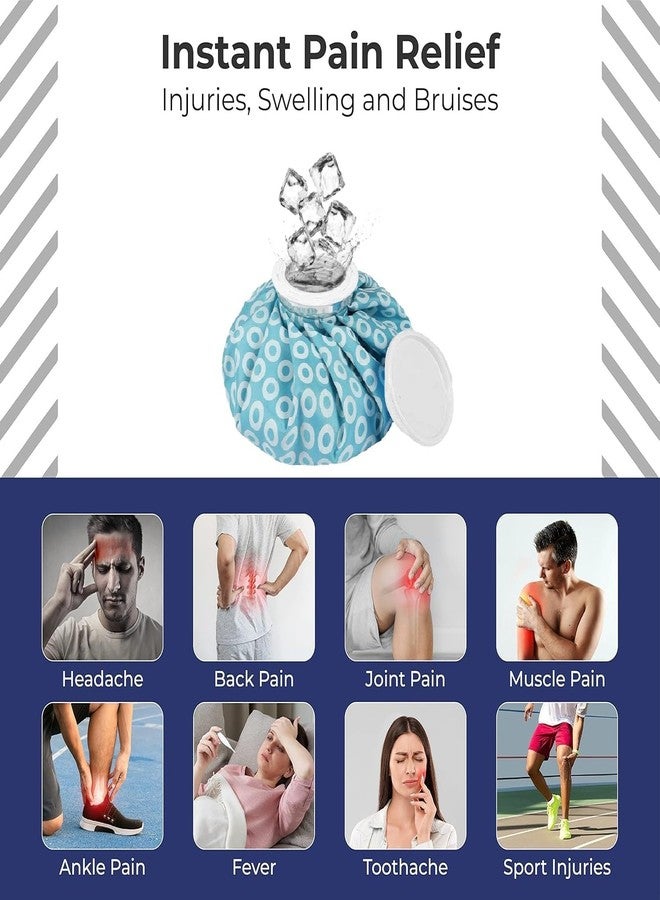 RECLUSE Ice Packs for Injuries,Reusable Ice Bags refillable Ice Pack Hot Water Bottle Hot Water Bag for Knee Head Hand Face Pain Relief,Hot Cold Compress Hot Water,Medical Ice Bag - Image 5