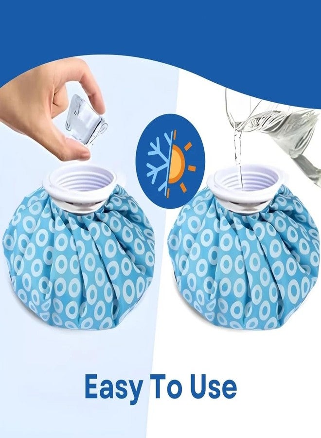 RECLUSE Ice Packs for Injuries,Reusable Ice Bags refillable Ice Pack Hot Water Bottle Hot Water Bag for Knee Head Hand Face Pain Relief,Hot Cold Compress Hot Water,Medical Ice Bag - Image 3