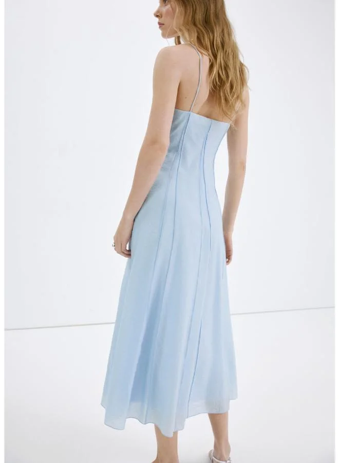 MANGO  Lyocell dress with stitching detail for Women | Best Price UAE