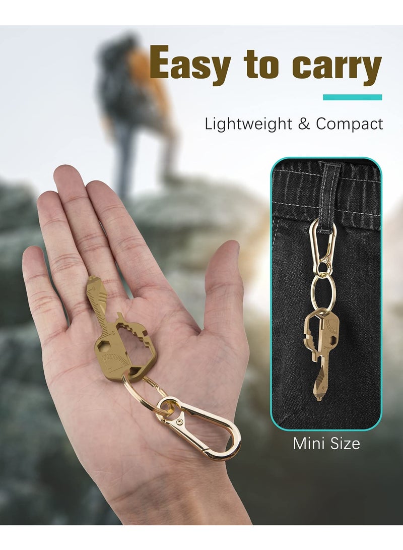 أداة متعددة الوظائف، أداة متعددة المفاتيح حزام، أداة مفاتيح 24 في 1، أدوات جيب على شكل مفتاح محمولة، أدوات يدوية لإصلاح، مسطرة، فتاحة زجاجات، محرك مثقوب، مفك براغي، مفتاح سداسي - Image 5