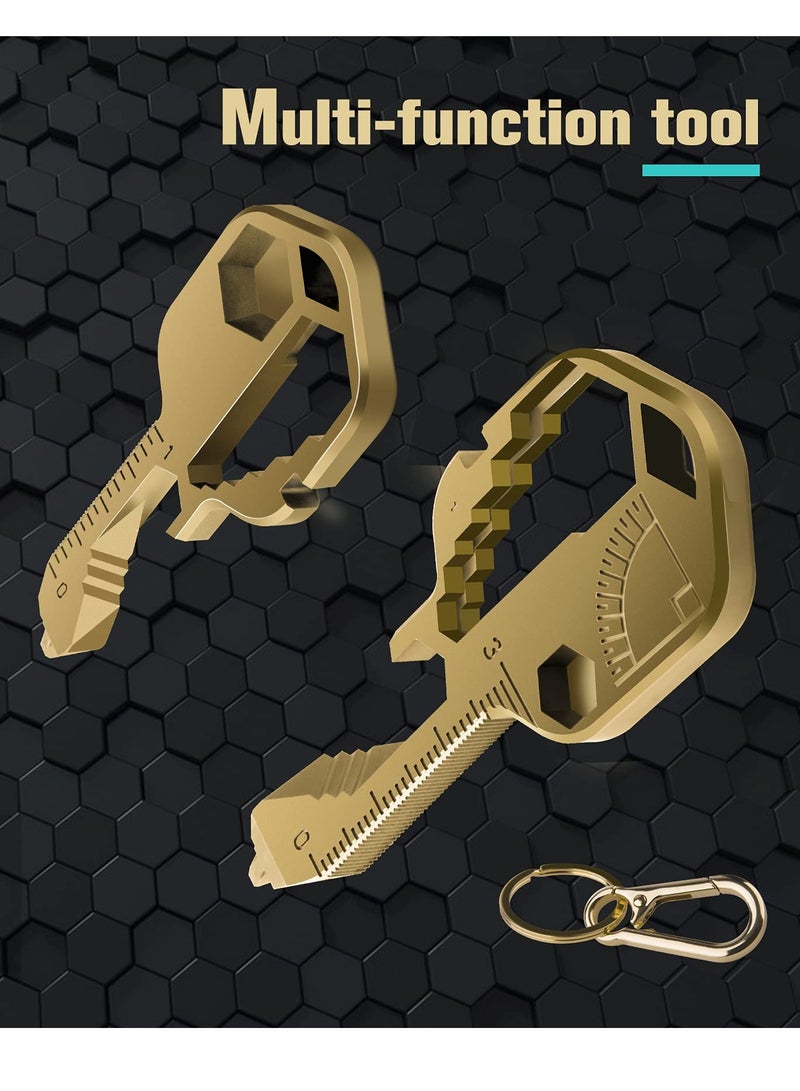 أداة متعددة الوظائف، أداة متعددة المفاتيح حزام، أداة مفاتيح 24 في 1، أدوات جيب على شكل مفتاح محمولة، أدوات يدوية لإصلاح، مسطرة، فتاحة زجاجات، محرك مثقوب، مفك براغي، مفتاح سداسي - Image 2