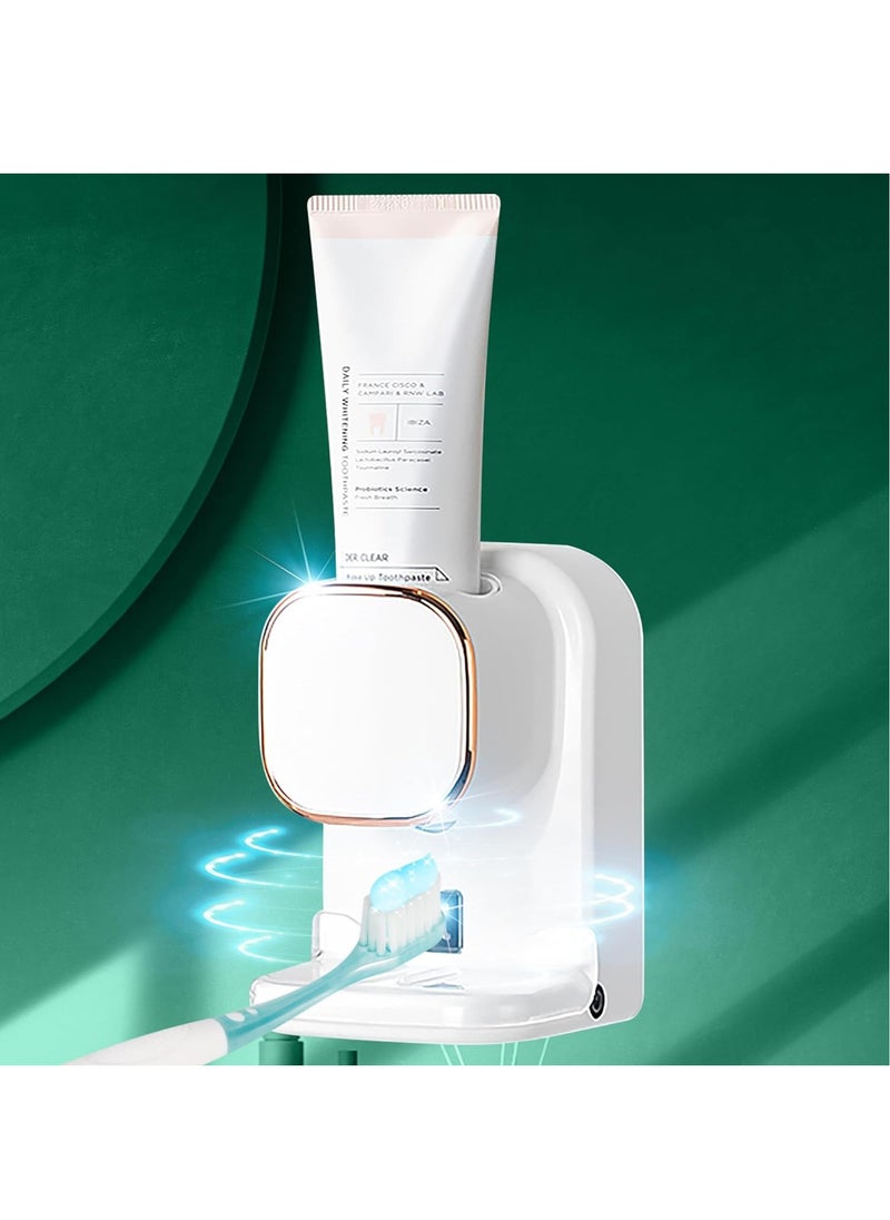 Generic - Automatic Toothpaste Dispenser with Sensor, Toothpaste Squeezer, Wall Mounted Toothpaste Dispenser for Kids (White) - Image 1