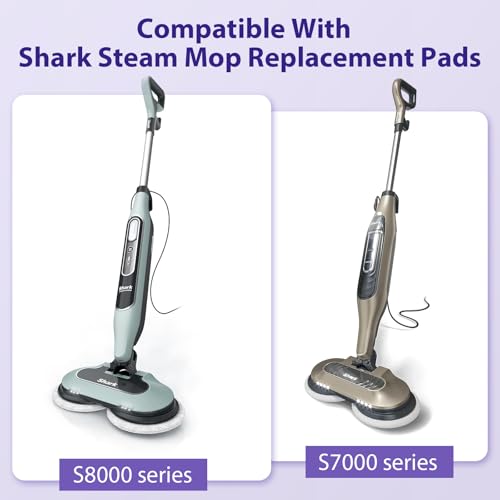 BIHARNT 12 Pack S8001 S8201 S8000 S7001 Steam and Scrub Mop Pads for Shark S8001 S8201 S8000 S7001 S7201 S7005 S7000AMZ S7000 S7001TGT S7020 Steam & Scrub Steam Mop - Image 2