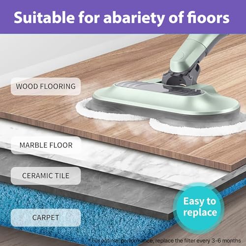 BIHARNT 12 Pack S8001 S8201 S8000 S7001 Steam and Scrub Mop Pads for Shark S8001 S8201 S8000 S7001 S7201 S7005 S7000AMZ S7000 S7001TGT S7020 Steam & Scrub Steam Mop - Image 5
