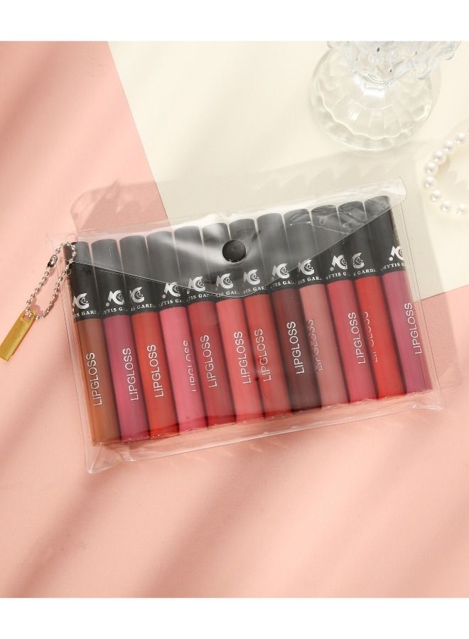 AMYTIS GARDEN 12 Pieces Nude Long Lasting Liquid Lipstick Gift Set - 12 Color  - Image 2