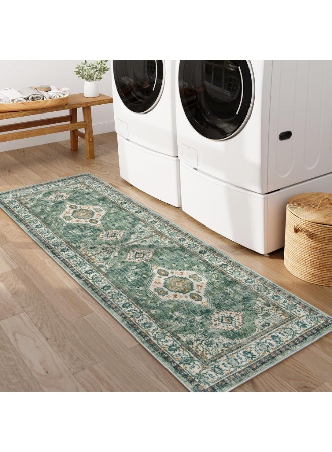 Retro Persian style living room coffee table bedroom carpet - anti slip, stain resistant, easy to clean, washable, soft and comfortable area carpet - Image 3