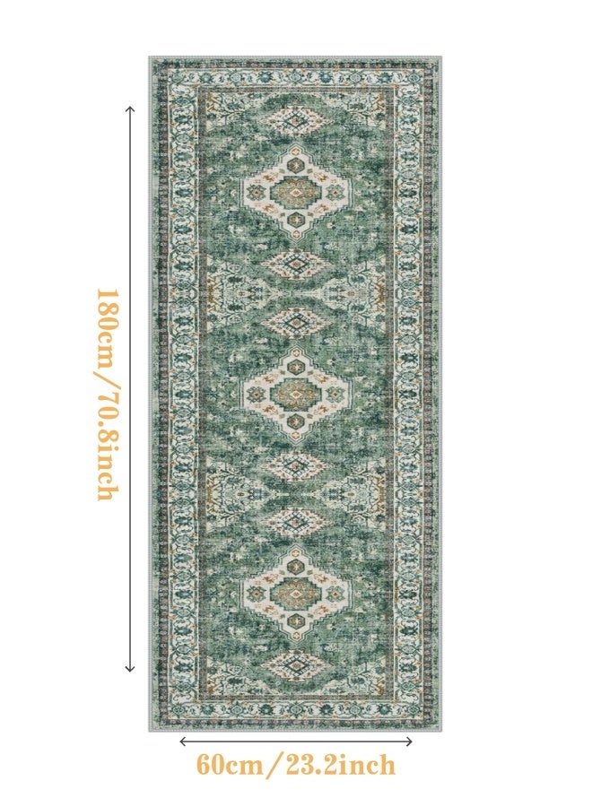 Retro Persian style living room coffee table bedroom carpet - anti slip, stain resistant, easy to clean, washable, soft and comfortable area carpet - Image 1