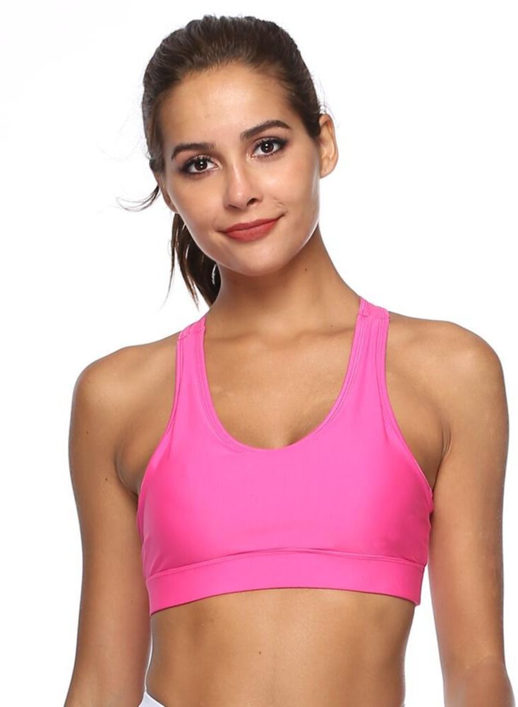 Loquat Women's Fitness Solid Sports Bra - Image 1