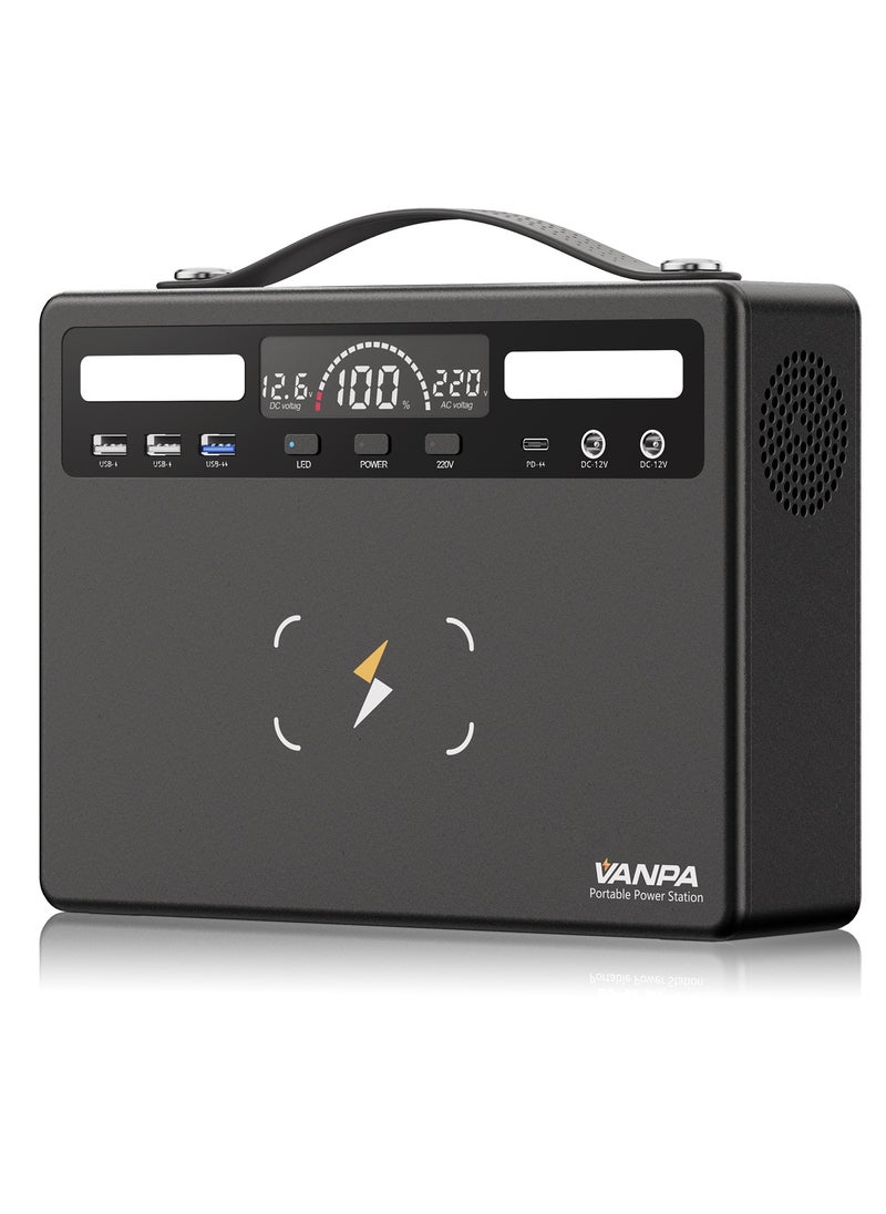 VANPA - 600W Portable Power Station Pure Sine Wave Lithium Battery AC 220v Output Backup Powerbank Solar Generator For camping - Image 1