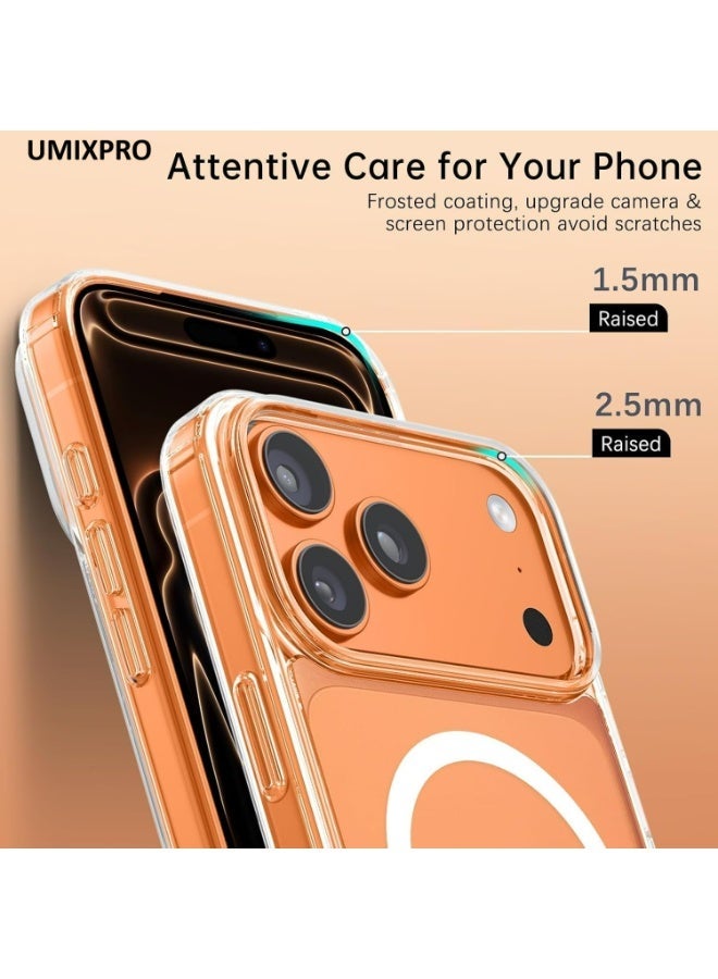 UMIXPRO Clear Case for iPhone 17 Pro 6.3 inch, Anti-Yellowing, Military-Grade Drop Protection, Shockproof Protective Phone Bumper - Image 2