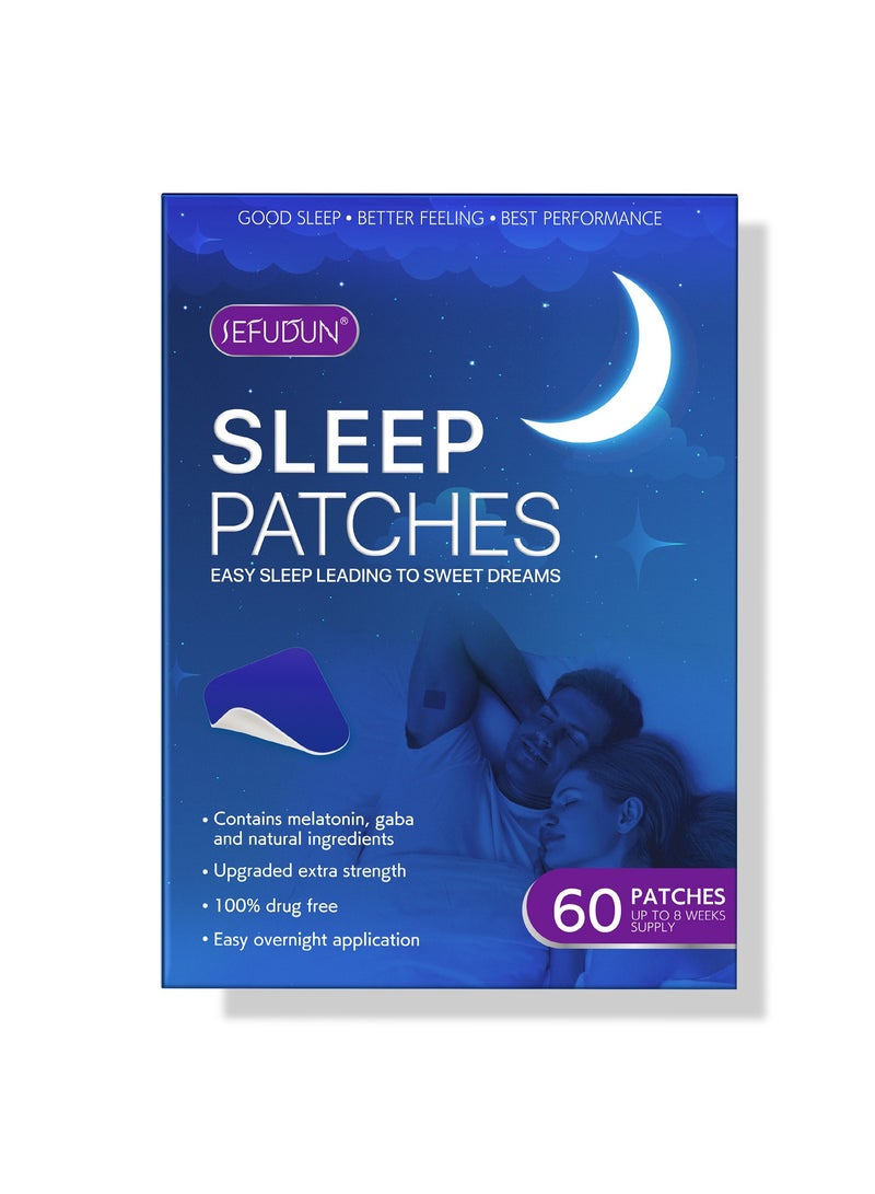 Sefudun Sleep Patches, Deep Sleep Patches For Adults, Natural Deep Sleep Patches With Quick Acting Ingredients, Sleep Patches For Women, Men And Seniors, 60 Patches - Image 1
