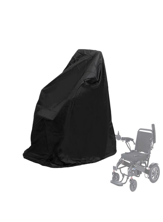 BOSKING Electric Wheel Chair Cover Waterproof Mobility Scooter Storage Cover for Travel Power Wheelchair Dust Protective Cover with Adjustable Drawstring (39"L x 29.5"W x 39"H, Black) - Image 1