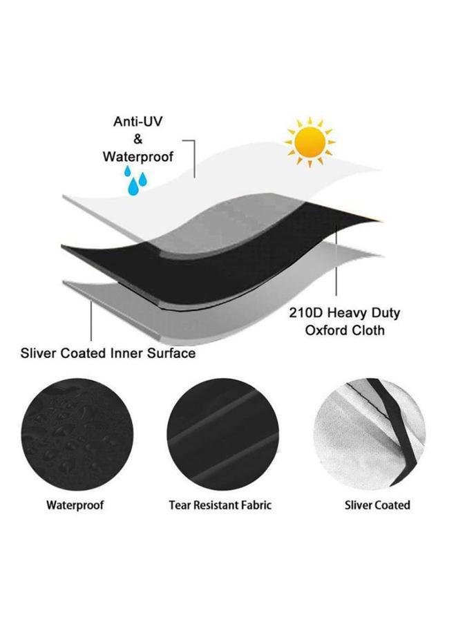 BOSKING Electric Wheel Chair Cover Waterproof Mobility Scooter Storage Cover for Travel Power Wheelchair Dust Protective Cover with Adjustable Drawstring (39"L x 29.5"W x 39"H, Black) - Image 3