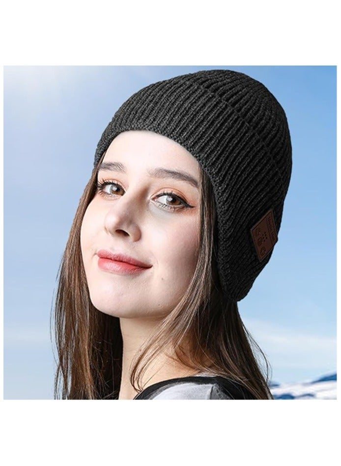 general Music Beanie, Blue Tooth Music Hat Knit Beanie Hat Acrylic Winter Hats for Women Men Soft Warm Unisex Beanie Wireless Headphone for Outdoor Sports  - Image 1